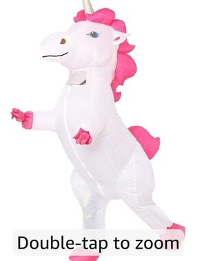 Inflatable Pink Unicorn Adults  Costume - Fun Party Outfit